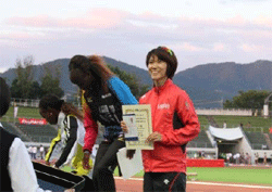全日本実業団陸上（岐阜）松崎選手3位表彰