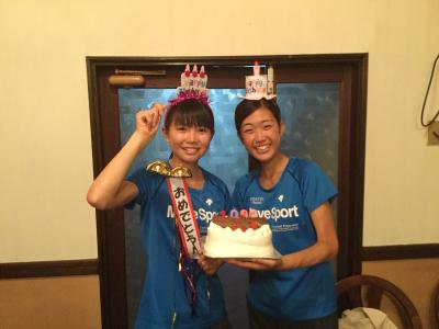 和田選手・野村選手誕生日ケーキ