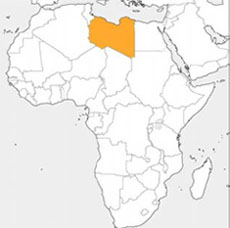 リビア位置図