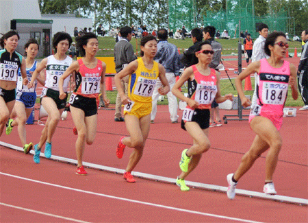 網走1500m　森智香子選手・中川文華選手