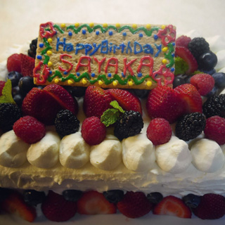 佐藤選手誕生日ケーキ