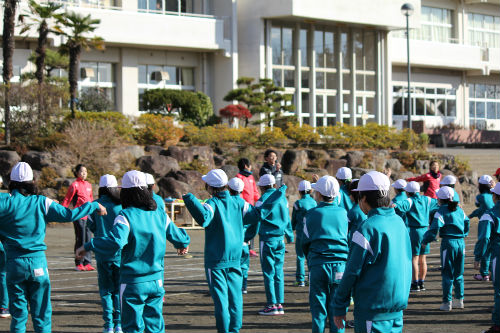 東日本大震災復興支援活動「ふれあい陸上教室」①