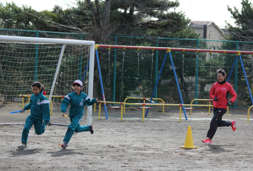 東日本大震災復興支援活動「ふれあい陸上教室」⑪
