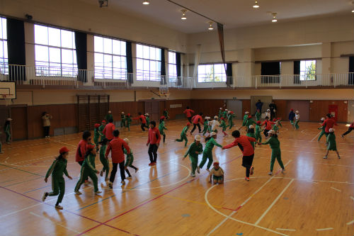 東日本大震災復興支援活動「ふれあい陸上競技教室」②