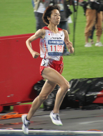 アジア競技大会　陸上女子5000ｍ（尾西選手）