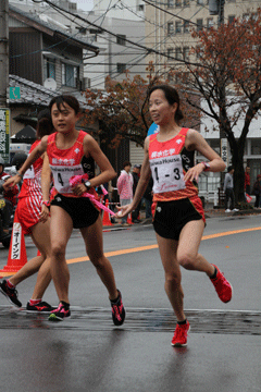 3区　山本選手～4区　堀川選手