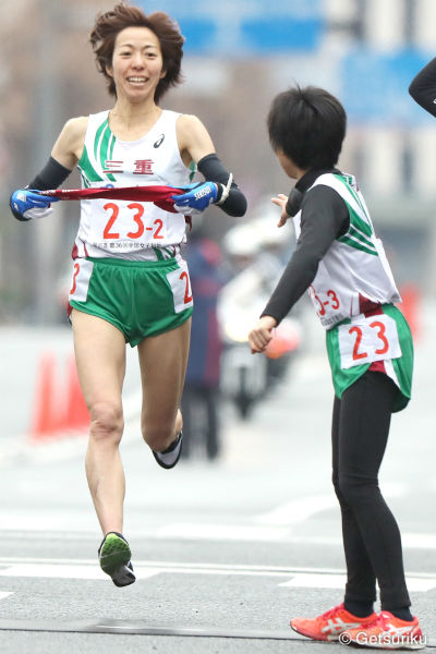 「第36回全国都道府県対抗女子駅伝」三重2区尾西選手