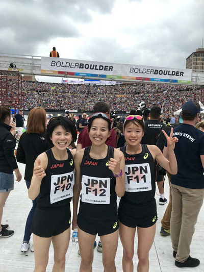 BolderBOULDER 2018（ナンバーカードF12：森智香子選手）