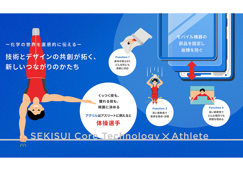 アクリルは体操選手、エポキシはボディビルダー？化学技術をもっと身近に。