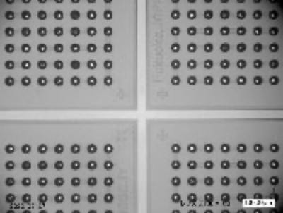 TEGウェハ・熱処理後残渣評価（200°C2時間）の写真