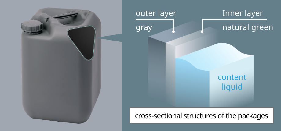 cross-sectional structures of the clean packages