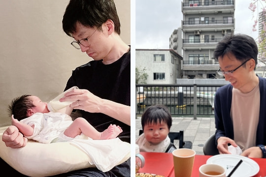 お子さんと過ごしている様子