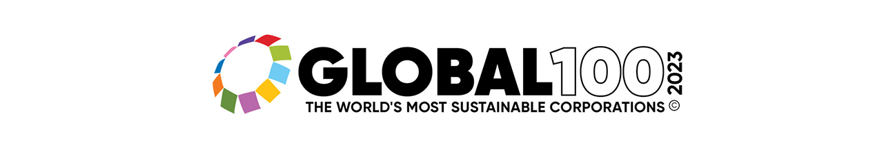 世界で最も持続可能性の高い100社に選出されました