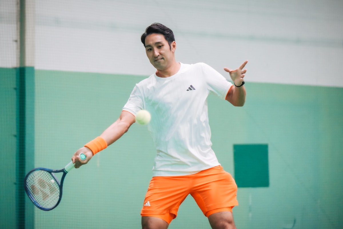 内山靖崇選手が積水化学従業員に向けてテニスクリニックを開催！「この機会を設けられて感謝」