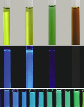さまざまな発光色を示すナノ材料